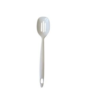 EKCO White Nylon Slotted Spoon Heat Resistant Kitchen Serving Utensil 12 Inch